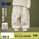 迷你巴拉（minibala）女童寶寶長(cháng)褲親膚保暖內里加絨舒適甜美褲子冬季