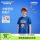 Skechers斯凱奇兒童卡皮巴拉男女童夏季新款透氣運動(dòng)T恤L225K070