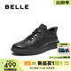 百麗（Belle）高幫皮鞋春新商場(chǎng)同款牛皮厚底商務(wù)運動(dòng)鞋8VX01DM5 黑色-單里 42 (260mm)