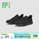 多走路秒穿輕氧鞋秋季女鞋懶人一腳蹬懶人鞋透氣鞋軟底鞋網(wǎng)面鞋休閑鞋 【女款】純黑 37