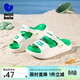 迷你巴拉（minibala）童鞋兒童涼鞋夏季新款男女童舒適耐磨軟底防滑居家涼拖鞋 白綠 30 碼適合腳長(cháng)18.0-18.7cm