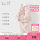 戴維貝拉（DAVE＆BELLA）小童冬裝毛絨女寶寶家居服套裝珊瑚絨女童夾棉睡衣新款兒童衣服 小兔印花【現貨】 100 cm（建議身高90-100cm）