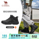 駱駝（CAMEL）加絨女鞋高幫休閑父親秋冬保暖棉鞋 K24C36L3627 黑色 37