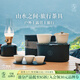 萬(wàn)仟堂（Edenus）旅行茶具 便攜式功夫套裝泡茶陶瓷高檔帶包送伴手禮盒 山水之間 羊脂白釉 （1壺1海3杯1便攜包1茶盒）