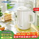 虎牌（TIGER）電熱水壺 雙層防燙 快燒水壺 PCG-G10C 1L電水壺 白色