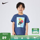 NIKE 耐克童裝純棉短T2025年夏季新款男女童氣球印花兒童親膚柔軟上衣