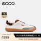 愛(ài)步（ECCO）休閑鞋女 26年新款夏季時(shí)尚百搭板鞋德訓鞋 柔酷11號235813 暖米棕/白色/駝色（牛皮革）23581361581 39 （尺碼偏大，建議拍小一碼）