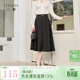 三彩2026春季新款黑色半身裙高腰A字裙傘裙長(cháng)裙優(yōu)雅S 經(jīng)典黑 M 160/68A