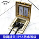 海際（Haiji） IP55防水家用隱藏式隱形插頭地板插座十孔雙五孔開(kāi)啟全銅面地插 金色（銅面鋁架） 十孔