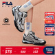 FILA斐樂(lè )兒童童鞋跑步鞋2026年春季新款女中大童兒童復古跑鞋蘇珊鞋 斐樂(lè )白/太空銀-WS 35 內長(cháng)21.5cm