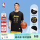 NBA球員號碼系湖人勒布朗詹姆斯中性黑色夏季運動(dòng)T恤短袖男 湖人隊勒布朗詹姆斯/黑色 XL