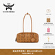 MCM【春夏新品】MCM AREN小號腋下包法棍包臘腸包流行日常通勤女包 干邑色 小號