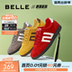 百麗（Belle）學(xué)院風(fēng)跑道賽車(chē)鞋德訓鞋女款商場(chǎng)款薄底板鞋E2K1DCM5預售 紅色 37 (235mm)