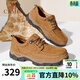 駱駝（CAMEL）男鞋子春夏季透氣牛皮休閑工裝鞋通勤高端軟底商務(wù)皮鞋男士 G13A307163 駝色 41