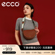 愛(ài)步（ECCO）【38女神節禮物】 包包 輕奢牛皮單肩斜挎包女 馬鞍包9107805 HL 紅棕色910780591273 均碼