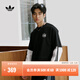adidas經(jīng)典純棉運動(dòng)上衣圓領(lǐng)短袖T恤男女夏季阿迪達斯三葉草 黑色   L