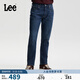 Lee26春夏新品五袋款標準中腰726直筒牛仔褲深藍男 深藍色 30