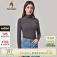 暇步士（Hush Puppies）女裝秋中高領(lǐng)長(cháng)袖打底衫T恤 129中灰 XL