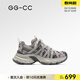 GG-CC【星球物種】秋季潮流復古做舊老爹鞋女捆綁設計休閑鞋G25X8617 槍色 四季款 36