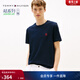Tommy Hilfiger春夏男女純棉平紋針織雙股紗不透休閑多色打底衫短袖上衣T恤 藏青色DW5 M （推薦：135-150斤）