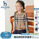 哈吉斯（HAZZYS）品牌童裝女童線(xiàn)衣秋季新款舒適綿軟時(shí)尚百搭翻領(lǐng)甜美可愛(ài)開(kāi)身線(xiàn)衣 燕麥卡其 155
