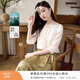 香影新中式國風(fēng)襯衫女2026春夏新款盤(pán)扣立領(lǐng)襯衣正肩中袖米白上衣 米色 S