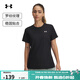 安德瑪（Under Armour）春夏Tech女子羅紋訓練運動(dòng)短袖T恤1389852 黑色001 L