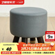 藝柳園 小凳子實(shí)木矮凳門(mén)口換鞋凳客廳沙發(fā)凳家用凳子圓凳小板凳 墨綠色圓凳