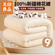 無(wú)印良品100%新疆棉花被子棉絮蓋被棉花胎雙人冬季加厚棉被芯9斤220x240cm