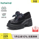 熱風(fēng)（Hotwind）商場(chǎng)同款樂(lè )福鞋女小皮鞋2026年春季新款增高厚底學(xué)院風(fēng)通勤鞋