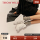 THOM WILLS【張若昀同款】【女鞋】小白鞋女真皮內增高休閑板鞋WG131 白色WG131 37 /5.5碼