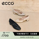 愛(ài)步（ECCO）單鞋女 26年春季新款輕奢商務(wù)通勤羊皮淺口粗跟高跟鞋 麗芙250613 暖米棕25061361510 36