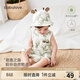 babylove【清倉】嬰兒連體衣背心短爬夏季無(wú)袖男女寶寶哈衣可愛(ài)萌鹿之森 萌鹿之森 73cm