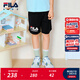 FILA斐樂(lè )兒童童裝短褲2026年夏季新款男中大童針織五分褲 傳奇藍-NV 170