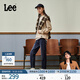 Lee【張凌赫代言】413標準高腰小直腳深藍色女牛仔褲休閑潮A05651 深藍色 26