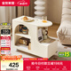 全友家居 簡(jiǎn)約奶油風(fēng)家具邊幾茶桌客廳移動(dòng)收納儲物柜子臥室床頭柜