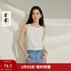 茵曼（INMAN）章若楠同款多色U領(lǐng)女裝吊帶背心內搭打底衫2026年夏季新款上衣 白色-F18322841H2 M