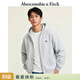 Abercrombie & Fitch經(jīng)典小麋鹿圖案美式復古毛圈布連帽衛衣外套26春男裝122-6183 淺灰色 M (180/100A) 尺碼偏大，建議小一碼