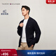 Tommy Hilfiger【寬松針織】秋冬男女商務(wù)休閑通勤V領(lǐng)慵懶風(fēng)開(kāi)衫外套毛衣 藏青色FAP XL （推薦：165-180斤）