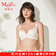 曼妮芬【軟鋼圈】舒適大胸顯小文胸輕薄性感蕾絲內衣大杯大碼胸罩 010 白色 75C