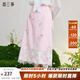 兩三事郁見(jiàn)粉黛 2025春季新款甜美鏤空郁金香拼接印花蕾絲半身裙 粉色 S