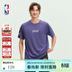 NBA官方騎士/獨行俠/勇士/湖人球隊文化系列男女同款T恤 湖人隊（紫色） L