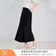 香影灰色闊腿褲女裙褲2026夏裝新款高腰甩褲九分高級感寬松西裝褲 黑色 M 160/64A/95-110斤