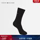 Tommy Hilfiger男裝含羊毛混紡簡(jiǎn)約小繡標商務(wù)紳士休閑純色運動(dòng)中筒襪子 黑色078 均碼