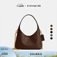 蔻馳（COACH）女士BROOKLYN 23號單肩包真皮斜挎包簡(jiǎn)約早秋包包女包 B4/楓葉色
