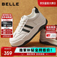 百麗小泡芙厚底增高小白鞋女輕盈運動(dòng)休閑板鞋B1831BM4 奧利奧 37