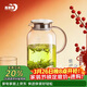青蘋(píng)果耐熱玻璃水壺1.95升 圍爐煮茶茶水分離冷水壺 大容量涼水壺 