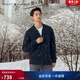 Tommy Hilfiger【純羊毛】秋冬男裝商務(wù)休閑青年棒球領(lǐng)羊毛衫針織開(kāi)衫外套 深藍色DV6 S  （推薦：120-135斤）