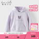 戴維貝拉（DAVE＆BELLA）【庫洛米聯(lián)名】?jì)和l衣女童新款連帽套頭衫中大童春天衣服 夢(mèng)幻紫【現貨】 140 cm（建議身高130-140cm）