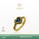 MONOLOGUE獨白亞特蘭蒂斯海洋之心復古黃金深藍托帕石愛(ài)心戒指女MR1235禮物 15號 MR1235 深藍托帕石戒指